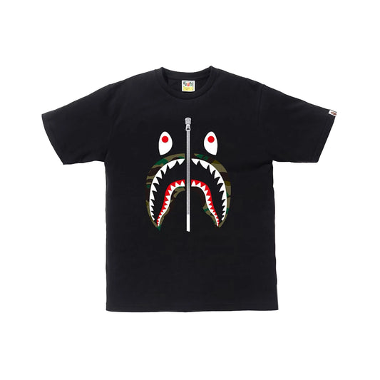 BAPE-1st-Camo-Shark-Tee-‘Black—Green’-1
