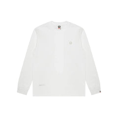 AAPE-Moonface-Logo-Long-Sleeve-Tee-‘White’-1