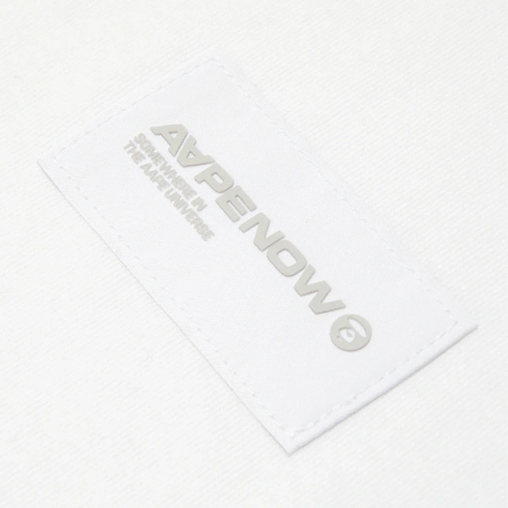 AAPE-Moonface-Logo-Long-Sleeve-Tee-‘White’-4