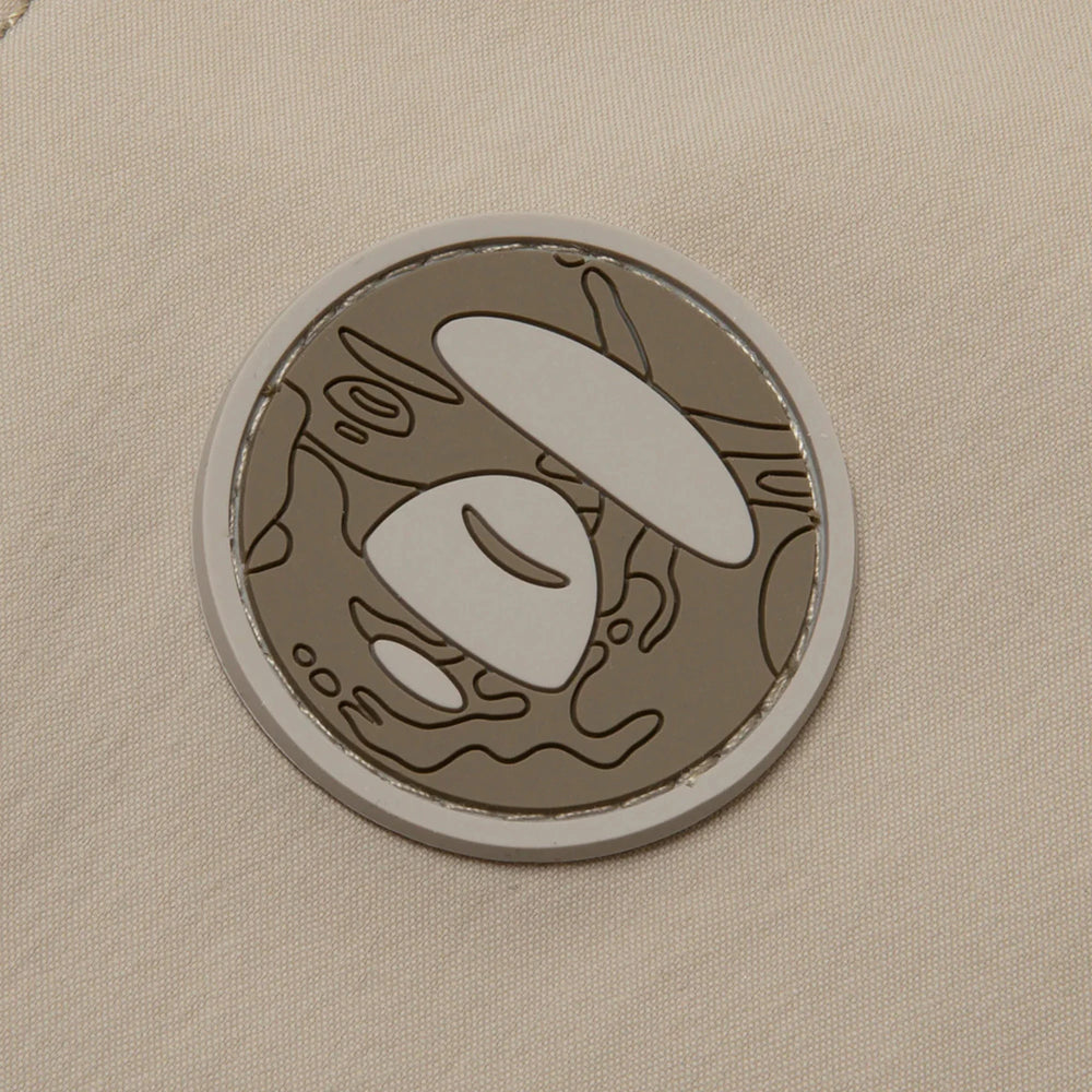 AAPE-Moonface-Patch-Nylon-Pants-‘Beige-Grey’-4