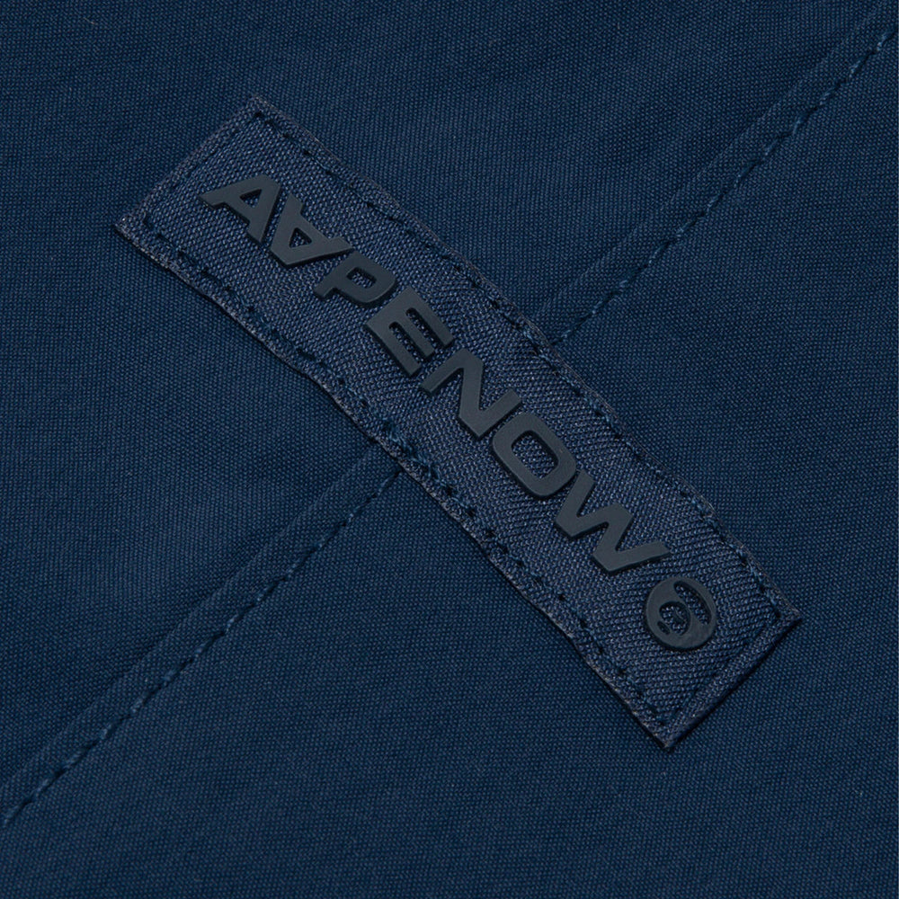 AAPE-Moonface-Patch-Nylon-Pants-‘Navy’-3
