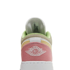 Air-Jordan-1-Low-‘Pastel-Grind-Vivid-Green’-GS-(2021)-back-close-up