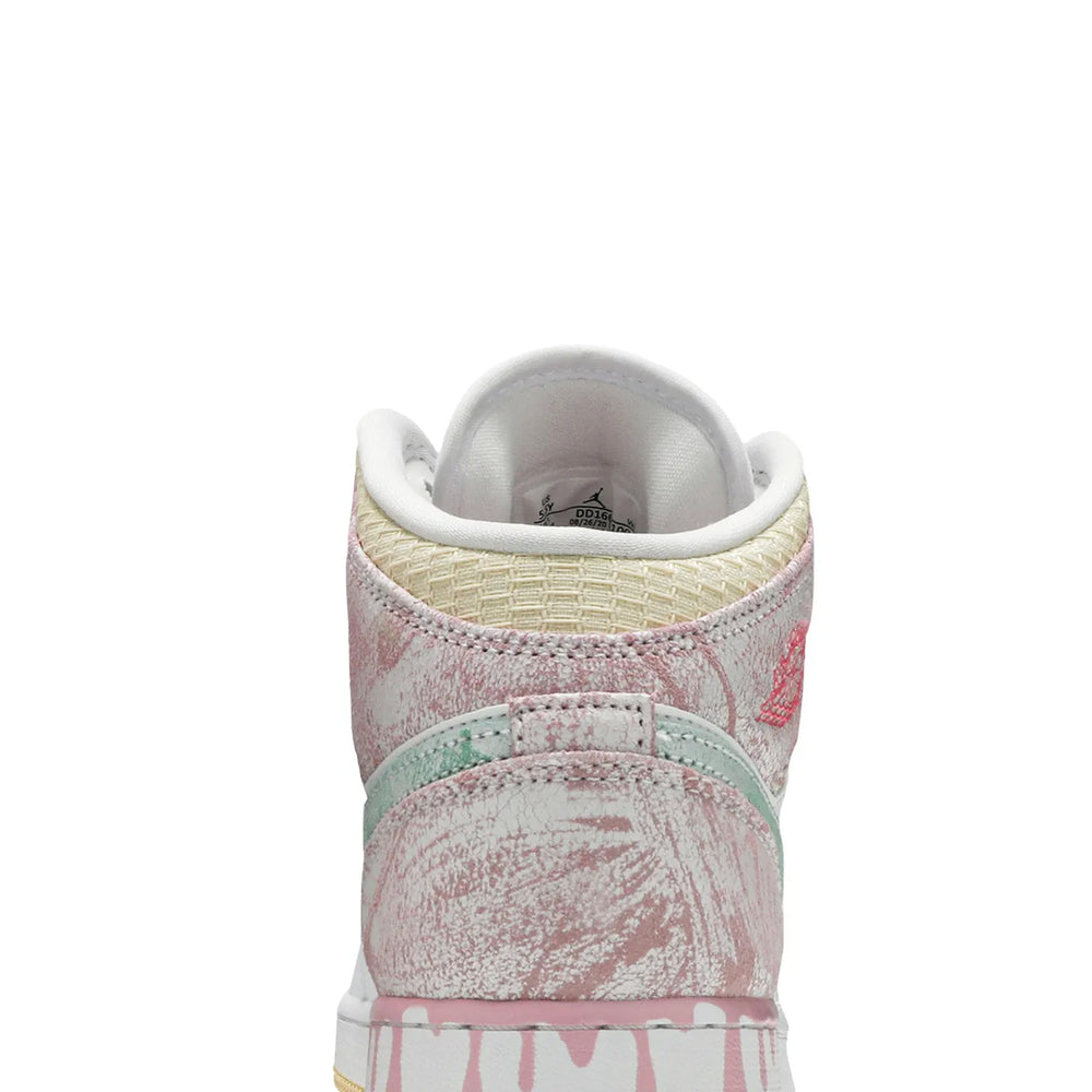 Air-Jordan-1-Mid-‘Paint-Drip’-GS-back-close-up