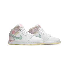 Air-Jordan-1-Mid-‘Paint-Drip’-GS-front-side