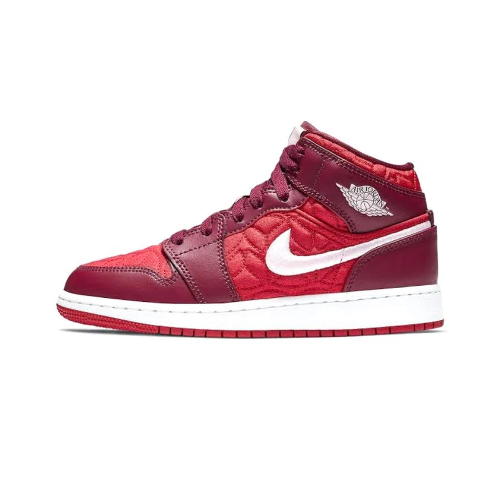 Air-Jordan-1-Mid-‘Red-Quilt’-GS-side-3