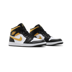 Air-Jordan-1-Mid-‘White-Pollen-Black’-front-side