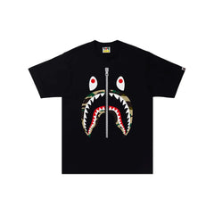 BAPE-1st-Camo-Shark-Tee-‘Black—Yellow’-1