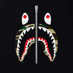 BAPE-1st-Camo-Shark-Tee-‘Black—Yellow’-2