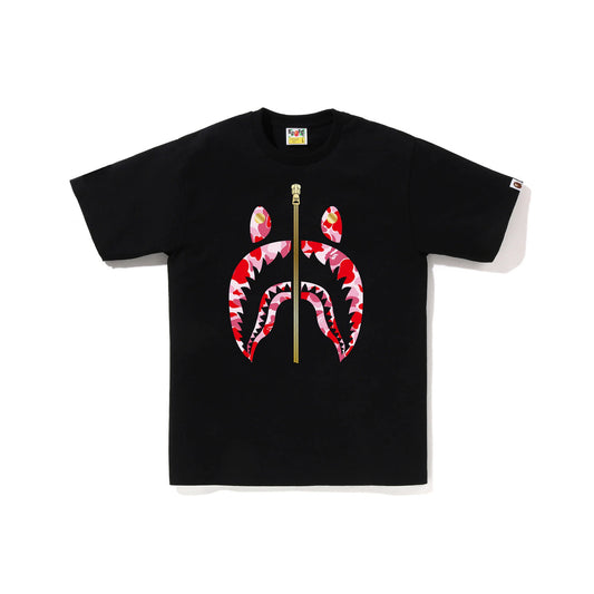BAPE-Abc-Camo-Shark-Tee-Black-/-Pink-1