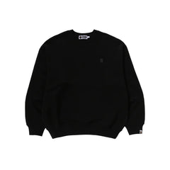 BAPE-One-Point-Relaxed-Fit-Crewneck-Sweatshirt-Black-1