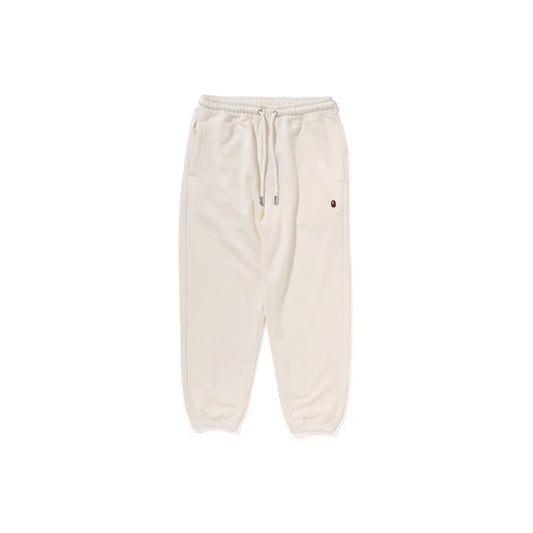 BAPE-One-Point-Relaxed-Fit-Sweatpants-‘Ivory’-1