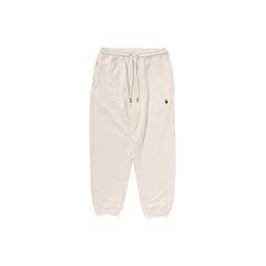 BAPE-One-Point-Relaxed-Fit-Sweatpants-‘Ivory’-1