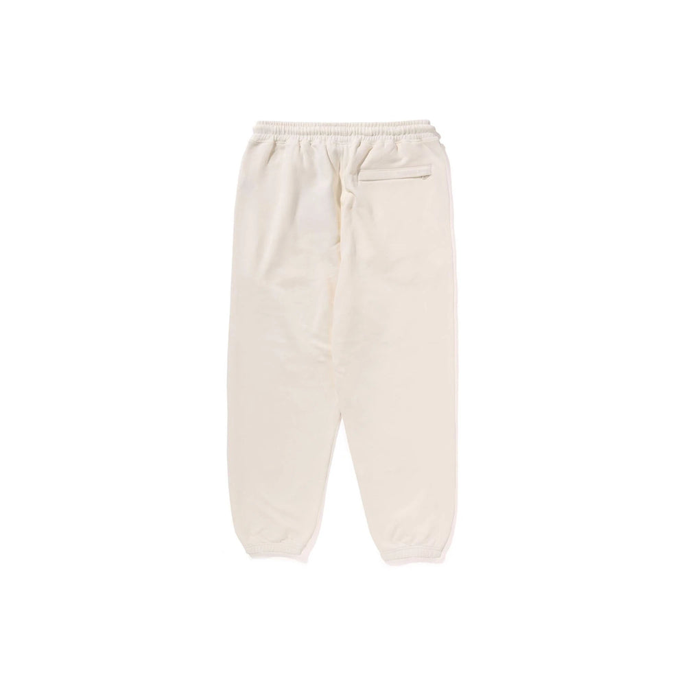 BAPE-One-Point-Relaxed-Fit-Sweatpants-‘Ivory’-2