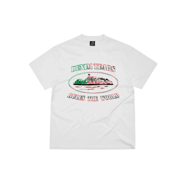 Corteiz x Denim Tears Cortears OG Alcatraz Tee 'White' (2025)