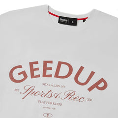 Geedup-Sports-&-Rec.-T-Shirt-‘White-/-Burgundy’-(2025)-4