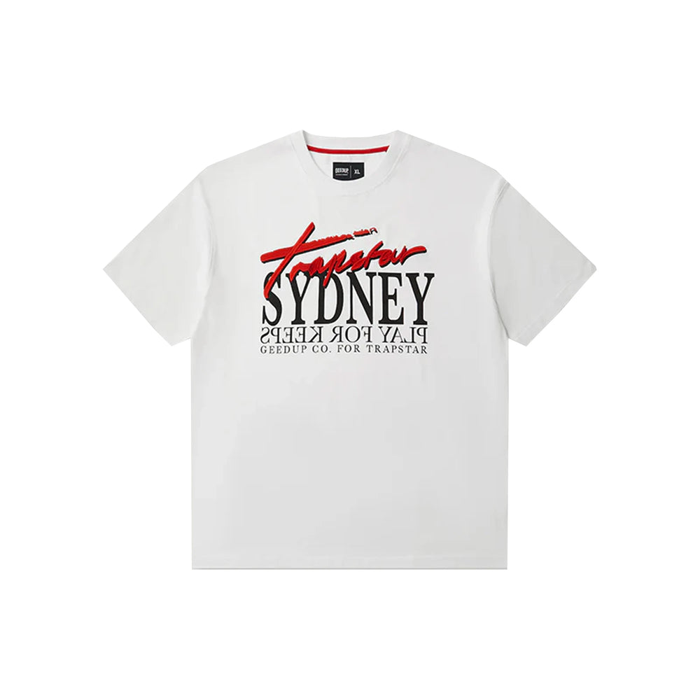 Geedup-Sydney-x-Trapstar-Secret-T-Shirt-‘White’-(2025)-
