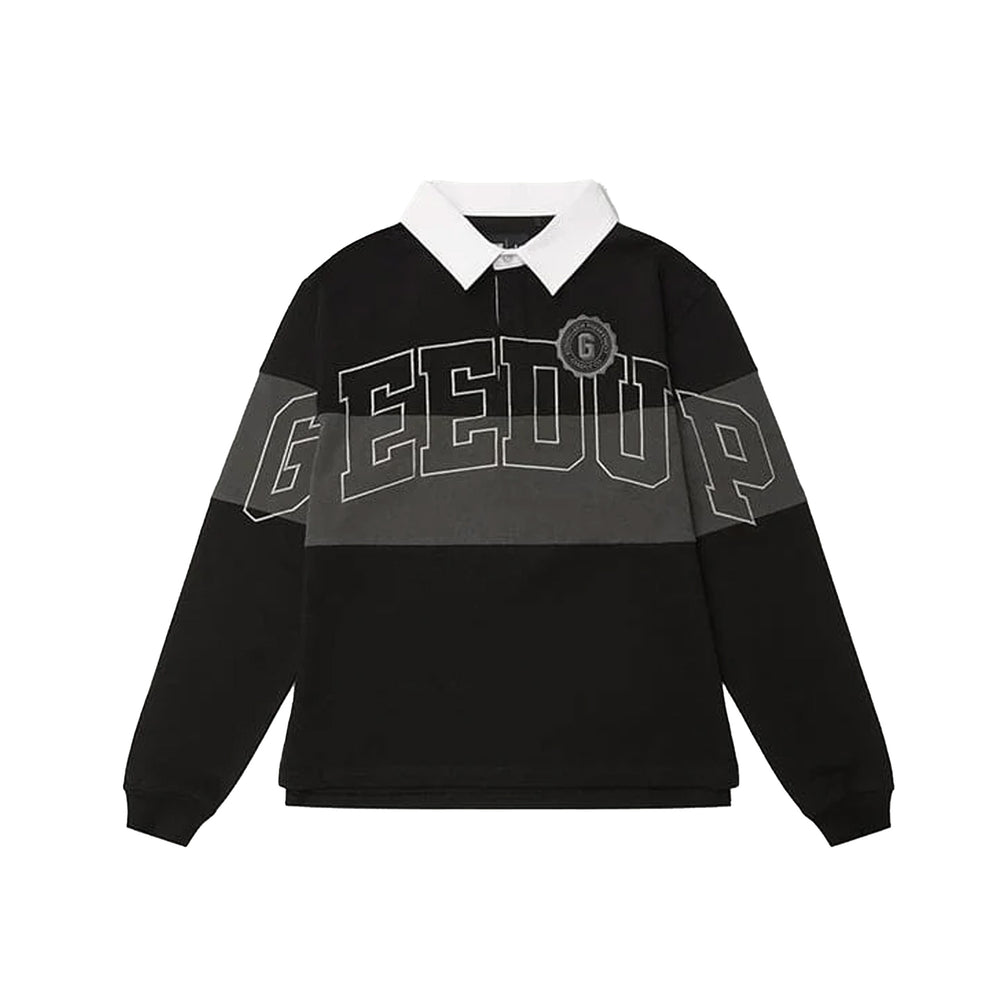 Geedup-Team-Logo-Rugby-Jersey-‘Black-/-Grey’-(2025)-1