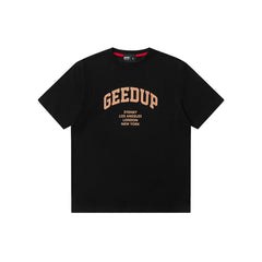 Geedup-x-Arrdee-Cities-T-Shirt-‘Black-/-Peach’-1