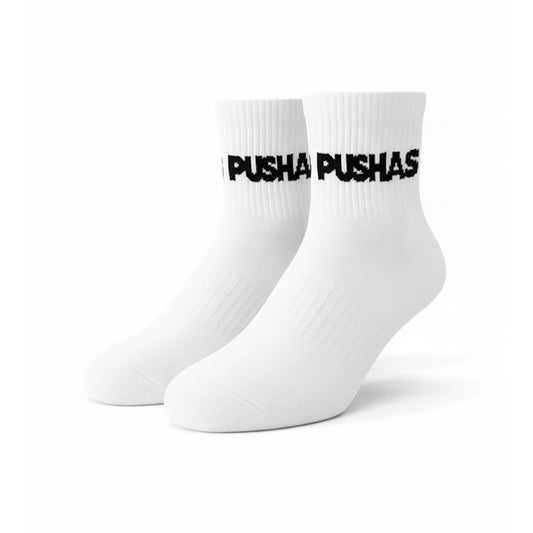 PUSHAS 'Premium Logo' Socks (3 Pack)