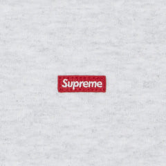 Supreme-Small-Box-Crewneck-'Ash-Grey'-(2024)-logo-close-up