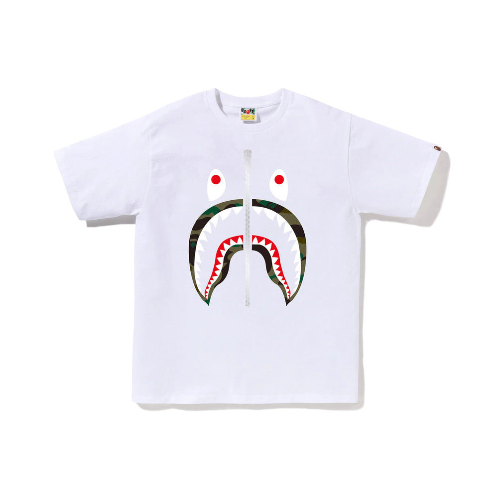 bape-1st-Camo-Shark-Tee—White-(Green)-1