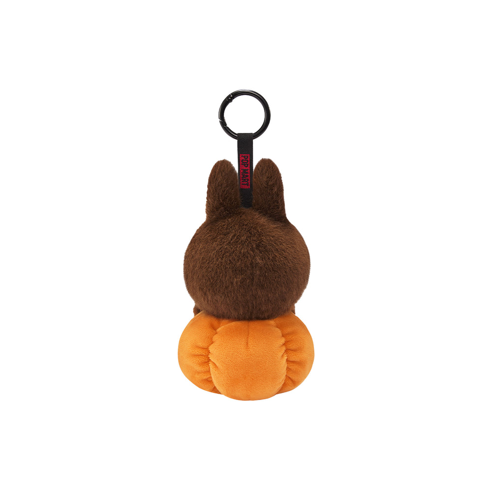 POP MART The Monsters LABUBU Happy Halloween Party Series Sitting Pumpkin Vinyl Plush Pendant