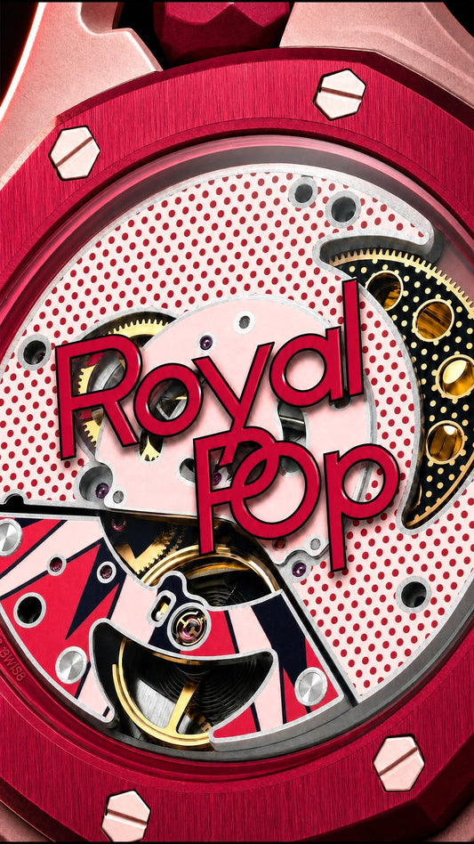 Audemars Piguet x Swatch Royal Pop pop-art dial detail