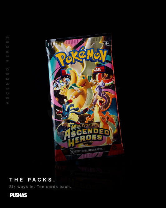 Pokemon TCG Mega Evolution Ascended Heroes sealed at PUSHAS