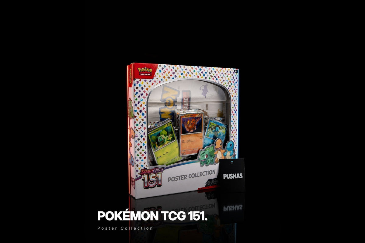 Pokémon TCG Scarlet & Violet 151 Poster Collection photographed by PUSHAS