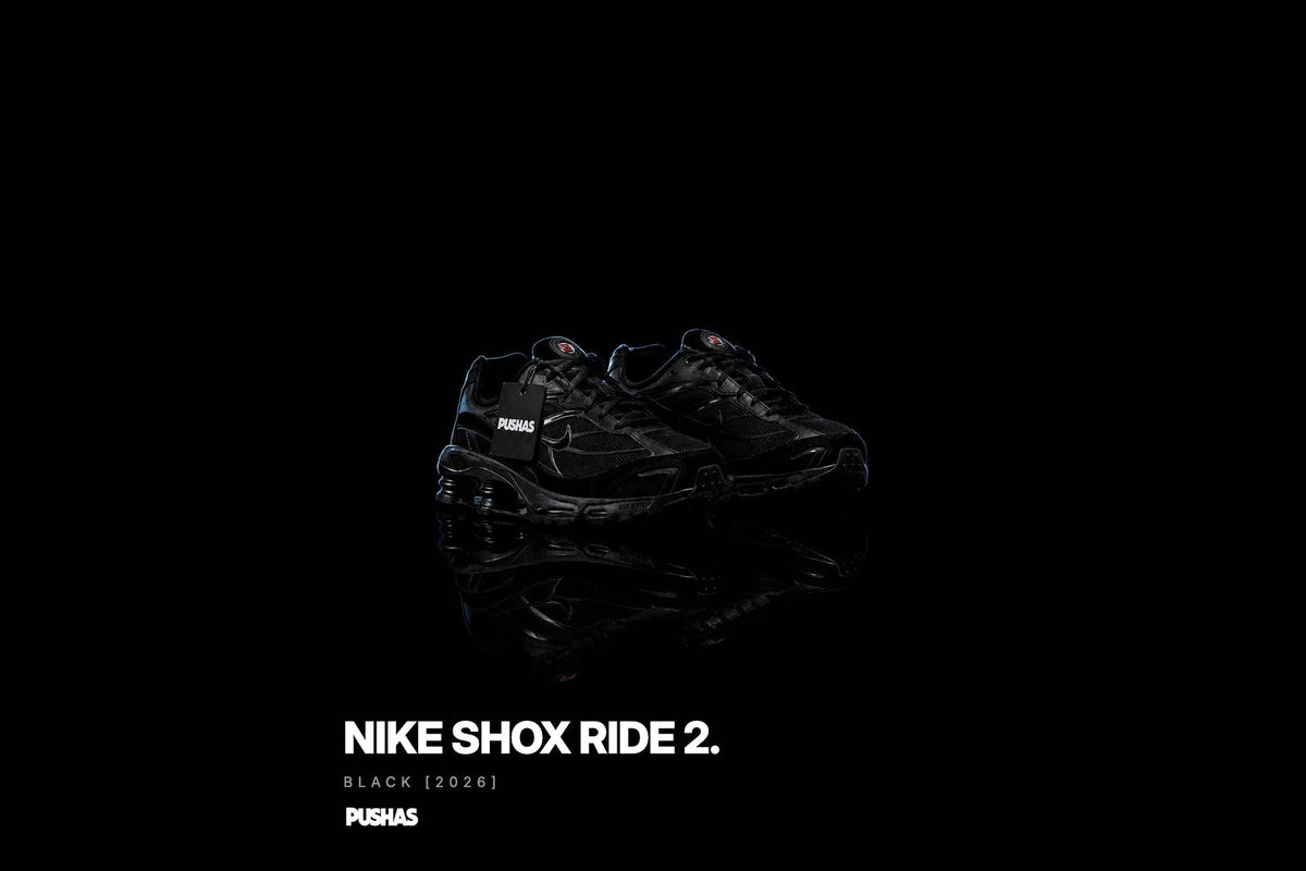 Nike Shox Ride 2 'Black' photographed by PUSHAS
