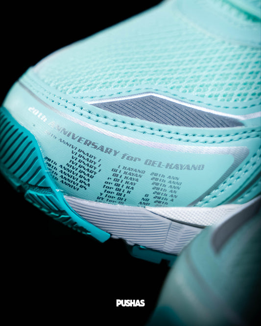 ASICS Gel-Kayano 20 Fresh Ice Baltic Jewel authenticated at PUSHAS