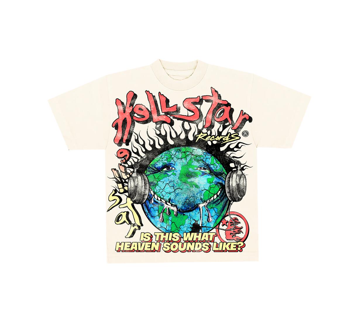 HELLSTAR HEAVEN ON EARTH TEE FRONT