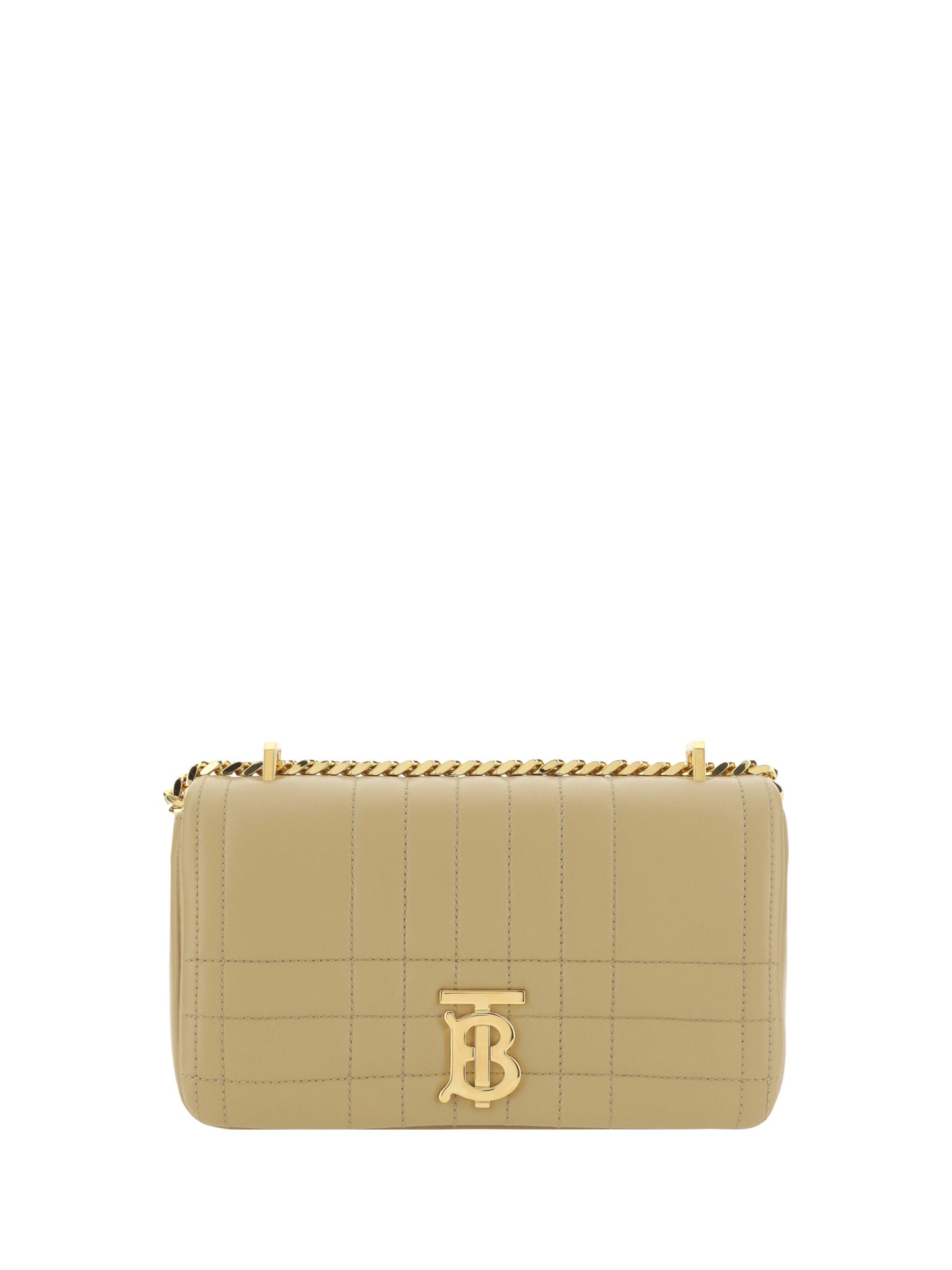 Burberry Quilted Leather Shoulder Bag 'Beige'