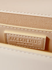 Jacquemus Leather Long Shoulder Bag 'Ivory'