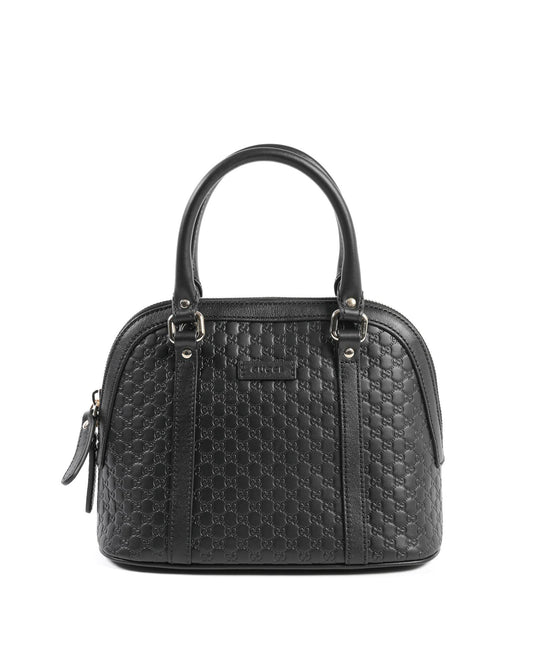 Gucci Leather Mini Dome Bag 'Black'