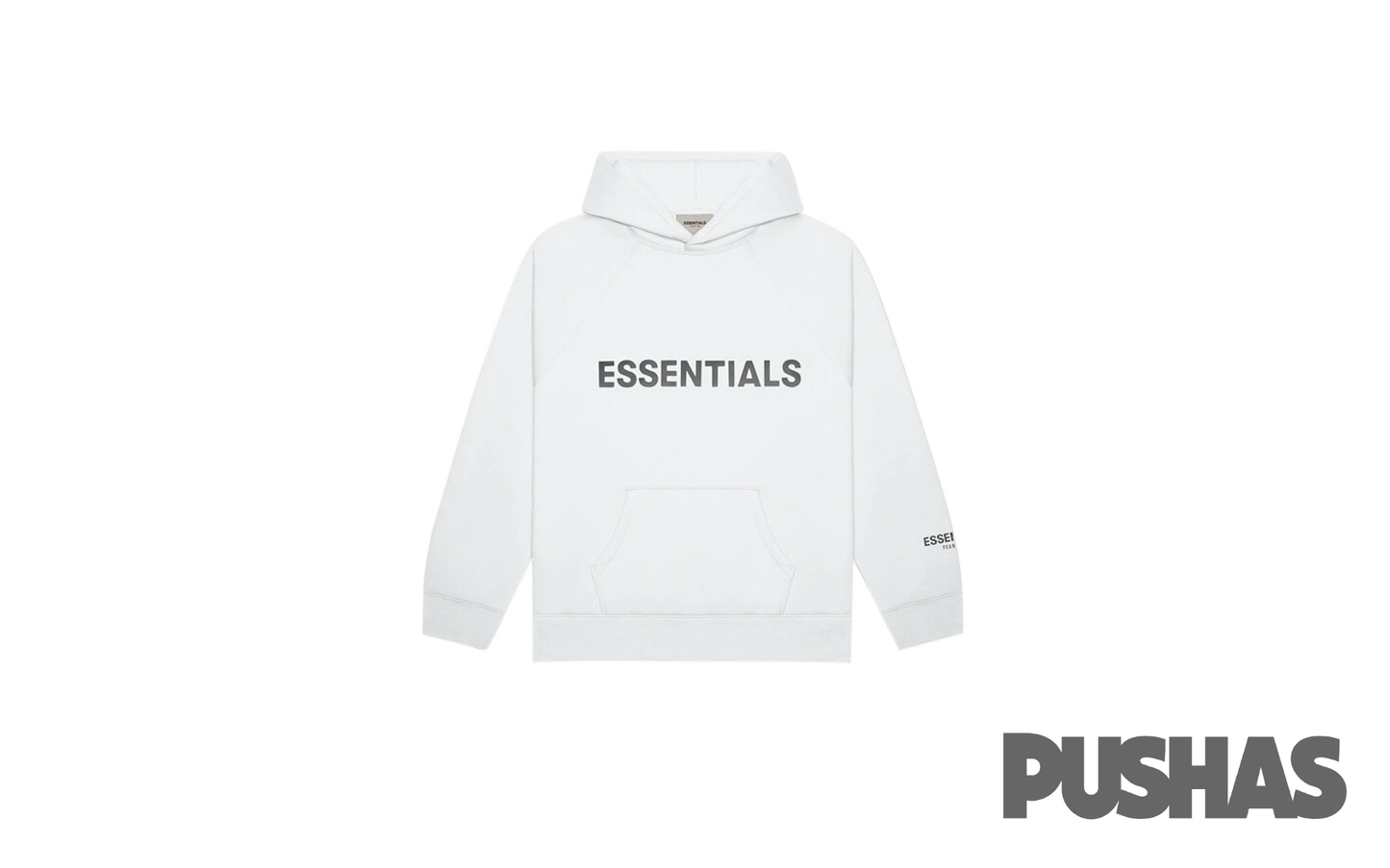 Essentials Pullover Hoodie Applique Logo 'White' SS20