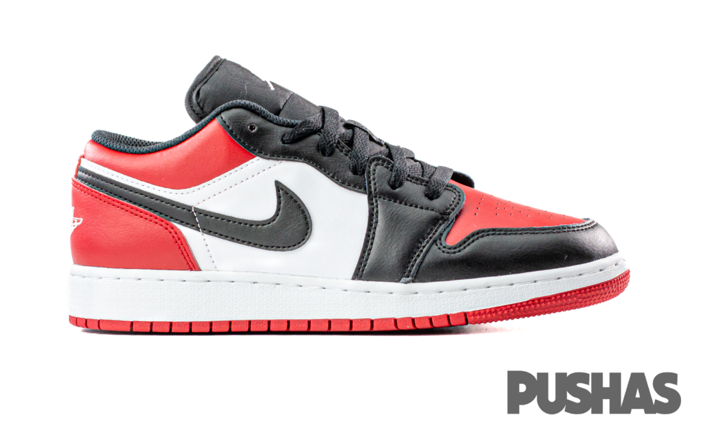 [Refurbished] Air Jordan 1 Low 'Bred Toe' GS (2021)