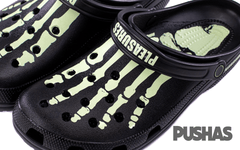 Classic Clog x Pleasures Skeleton 'Black Glow' (2022)