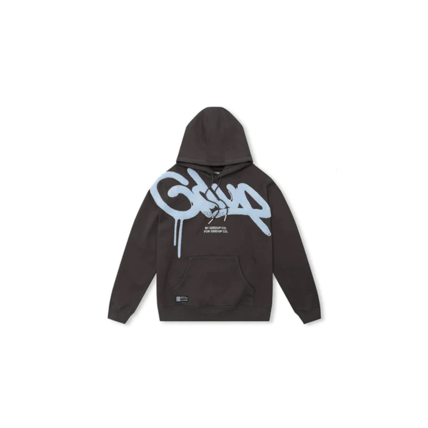 Geedup Handstyle Hoodie 'Graphite Pale Blue' (2023)