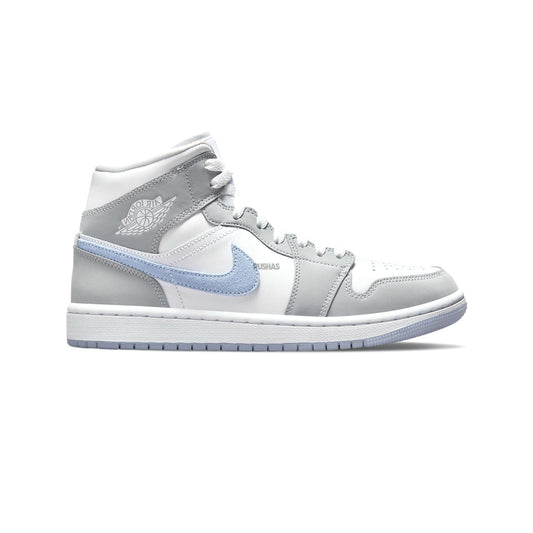 [Refurbished] Air Jordan 1 Mid 'Grey Blue Wolf Grey' Women's (2021)