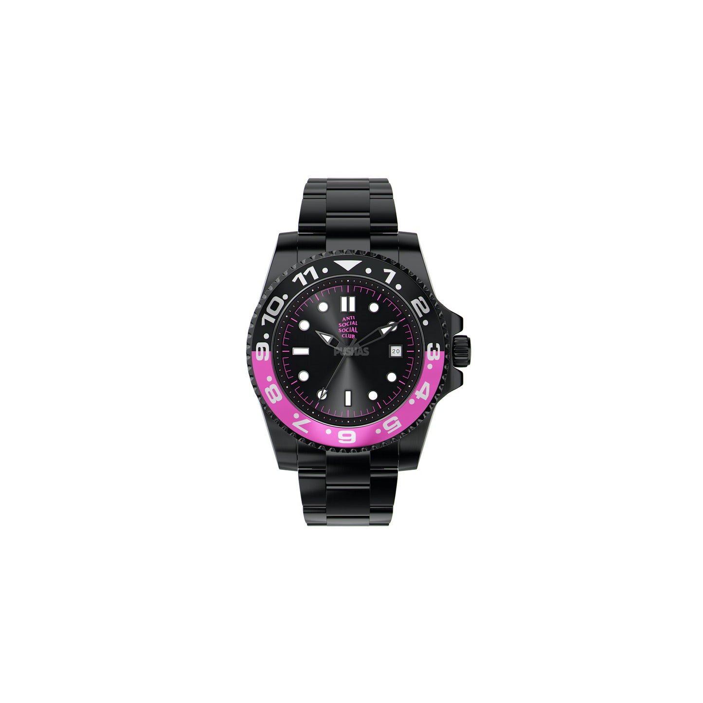 Anti Social Social Club 2Face Watch 'Black / Purple'