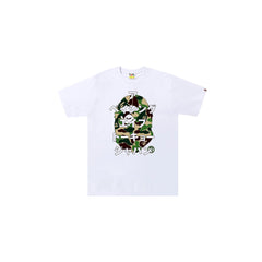 BAPE ABC Camo Japanese Letters Tee 'White Green'