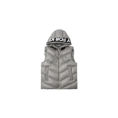 Geedup Play For Keeps Hooded Duck Down Vest 'Grey' (2024)