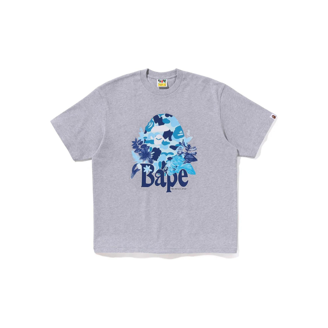 BAPE-Flora-Big-Ape-Head-Relaxed-Fit-Tee-Grey