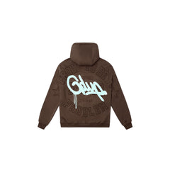 Geedup Proud To Be A Problem Hoodie 'Brown / Light Blue'