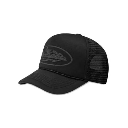 Corteiz Alcatraz Trucker Hat 'Triple Black' (2022)