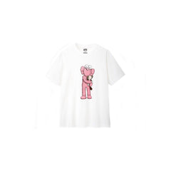 Kaws x Uniqlo Pink BFF Time Off Companion Tee 'White'