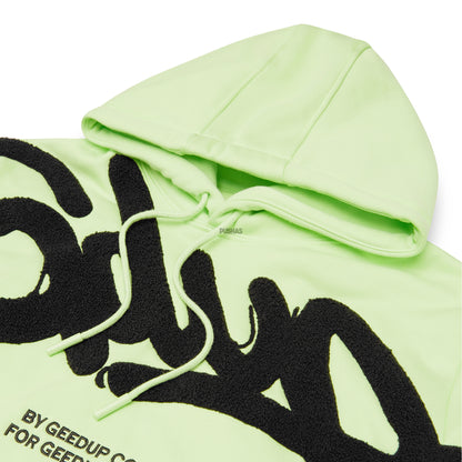 Geedup Handstyle Hoodie 'Pastel Green Black' (2022)