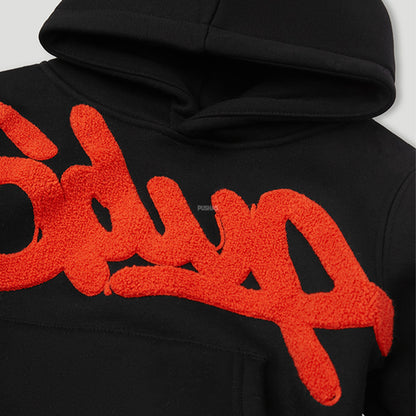 Geedup Handstyle Kids Tracksuit 'Black Burnt Orange' (2023)