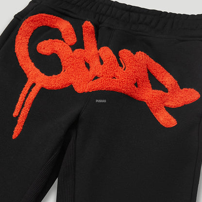 Geedup Handstyle Kids Tracksuit 'Black Burnt Orange' (2023)